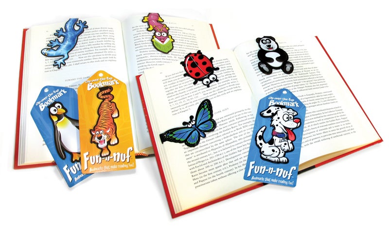 Fun-N-Nuf Panda Clip Bookmarks for Kids Students Cool Cute Animal Set of 10 Bulk Bookmark Funny Wacky Classroom Reading Incentives Library Rewards Novelty Party Favors Fun Prizes for Summer Reading Programs - Image 2